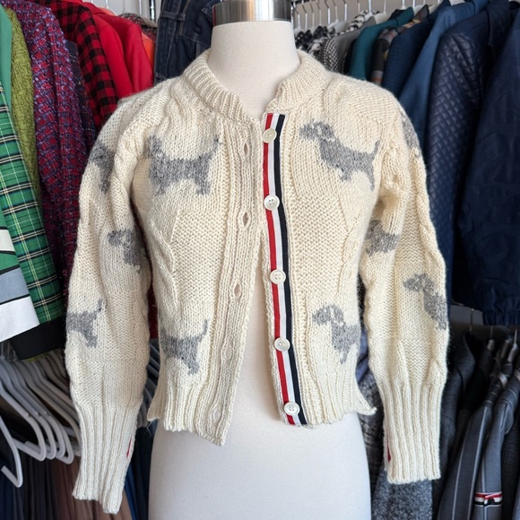 Thom Browne Hector Cable-Knit Cardigan Authentic - Picture 10 of 14